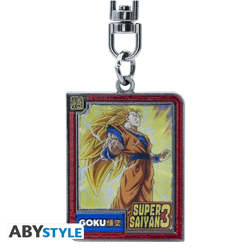 ABYSTYLE DRAGON BALL - Keychain Lenticular - DBZ/Goku Super Saiyan Abystyle