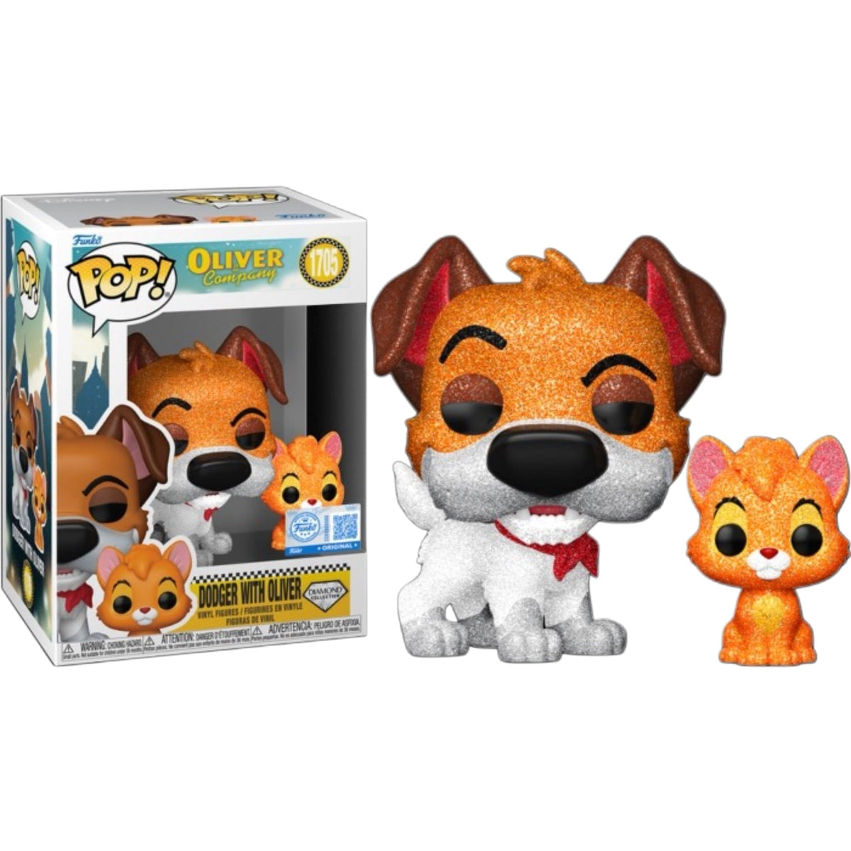 FUNKO POP Disney: Oliver & Company - 1705 Dodger With Oliver (Exclusive) 9cm Funko