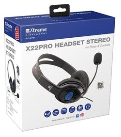 XTREME Cuffie Gaming X22PRO 2.0+Microfono PS4, XONE, VR, PC Xtreme