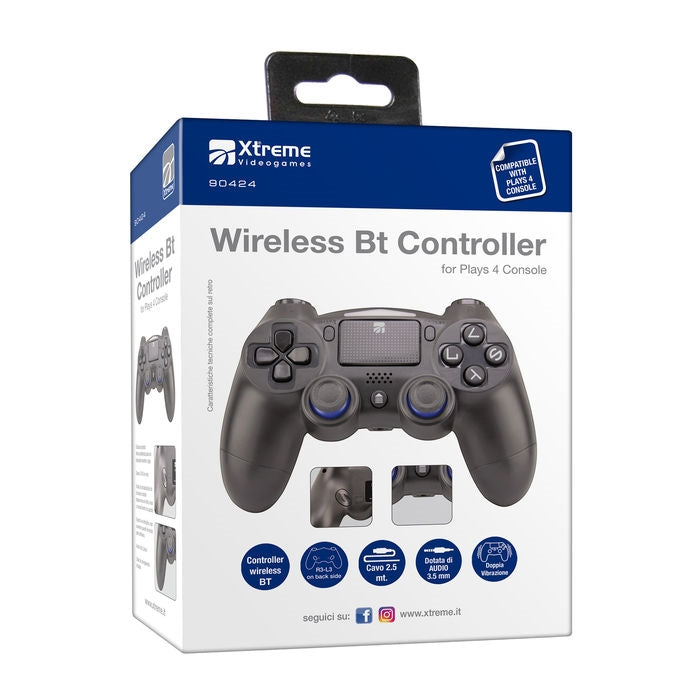 XTREME Playstation 4 Wireless BT Controller Black Xtreme
