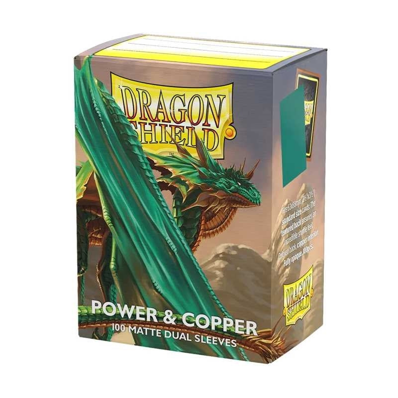 DRAGON SHIELD Dual Matte Sleeves - Power & Copper (100 Sleeves) Dragon Shield