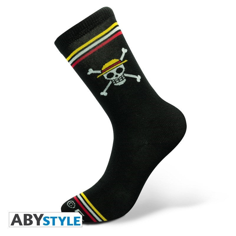 ABYSTYLE ONE PIECE - Calzini Neri: "Skull Abystyle