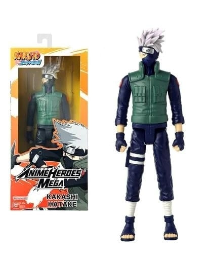 BANDAI RED Naruto: Anime Heroes Mega - Kakashi Hatake 30cm Bandai Red