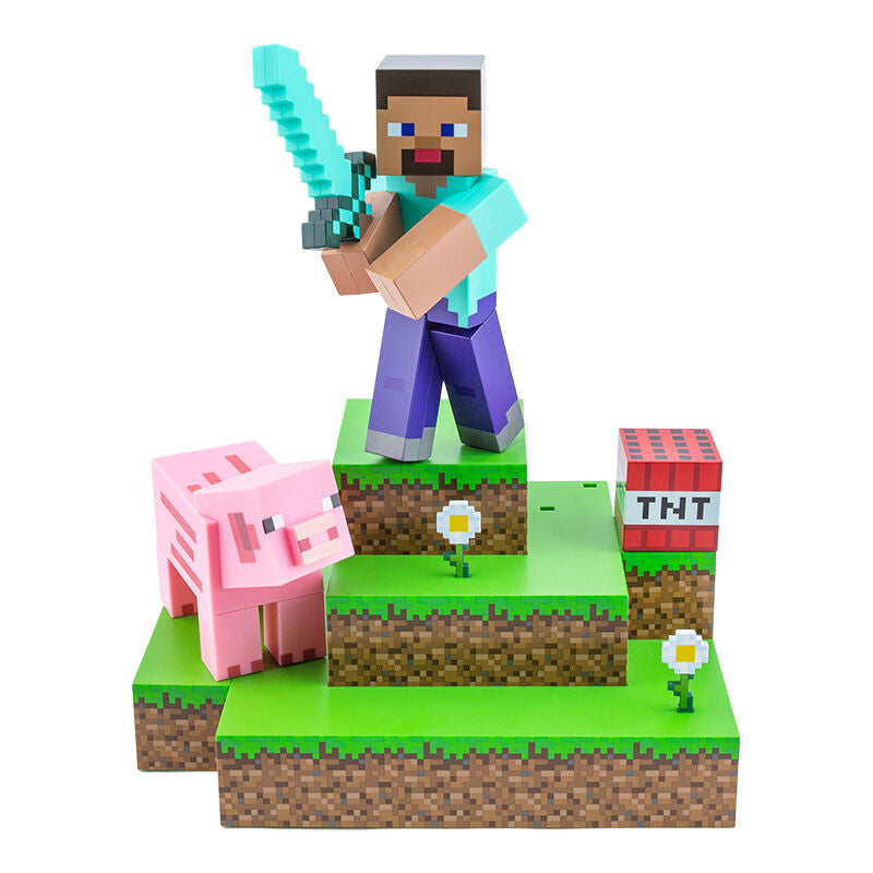PALADONE MINECRAFT STEVE DIORAMA LAMPADA 30CM - Disponibile in 2/3 giorni lavorativi