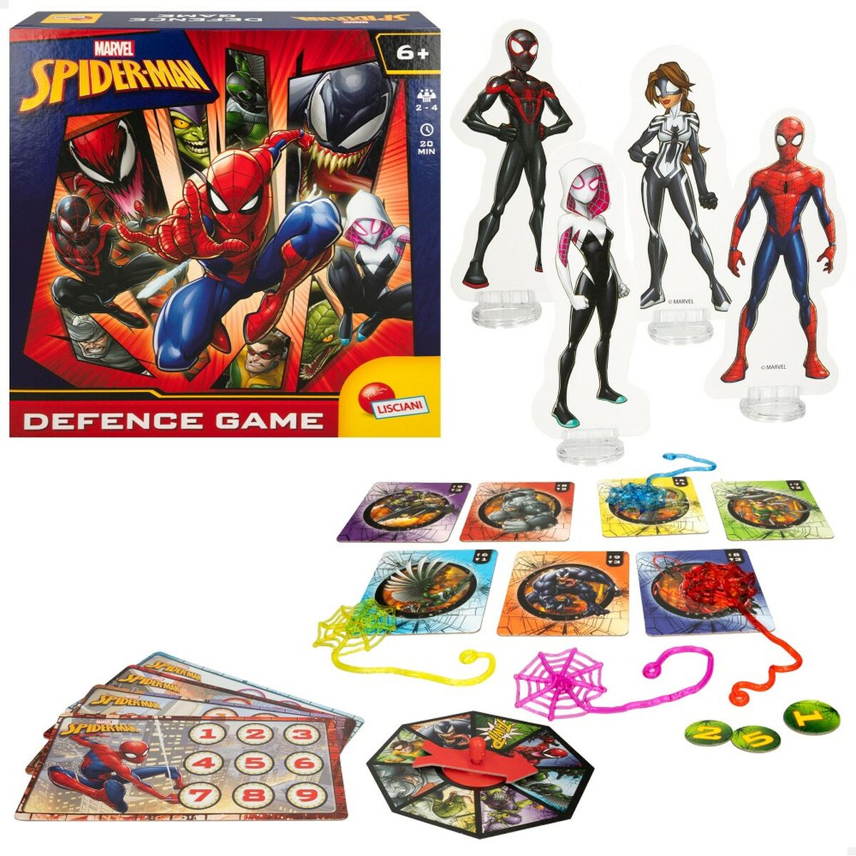Gioco da Tavolo Spider-Man Defence Game (6 Unità) - Disponibile in 3-4 giorni lavorativi