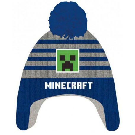 MINECRAFT BERRETTO GRIGIO/BLU 4-5 ANNI - Disponibile in 2/3 giorni lavorativi