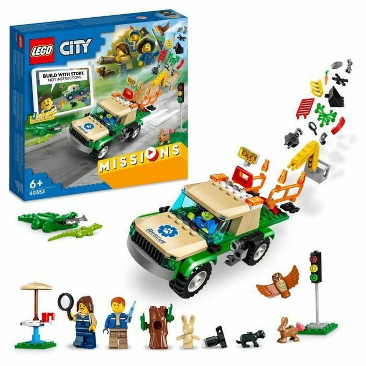 Playset Lego City 60353 Wild Animal Rescue Missions (246 Pezzi) - Disponibile in 3-4 giorni lavorativi