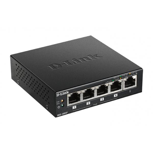 D-LINK SWITCH 5 PORTE GIGABIT POE+ DESKTOP - Disponibile in 3-4 giorni lavorativi