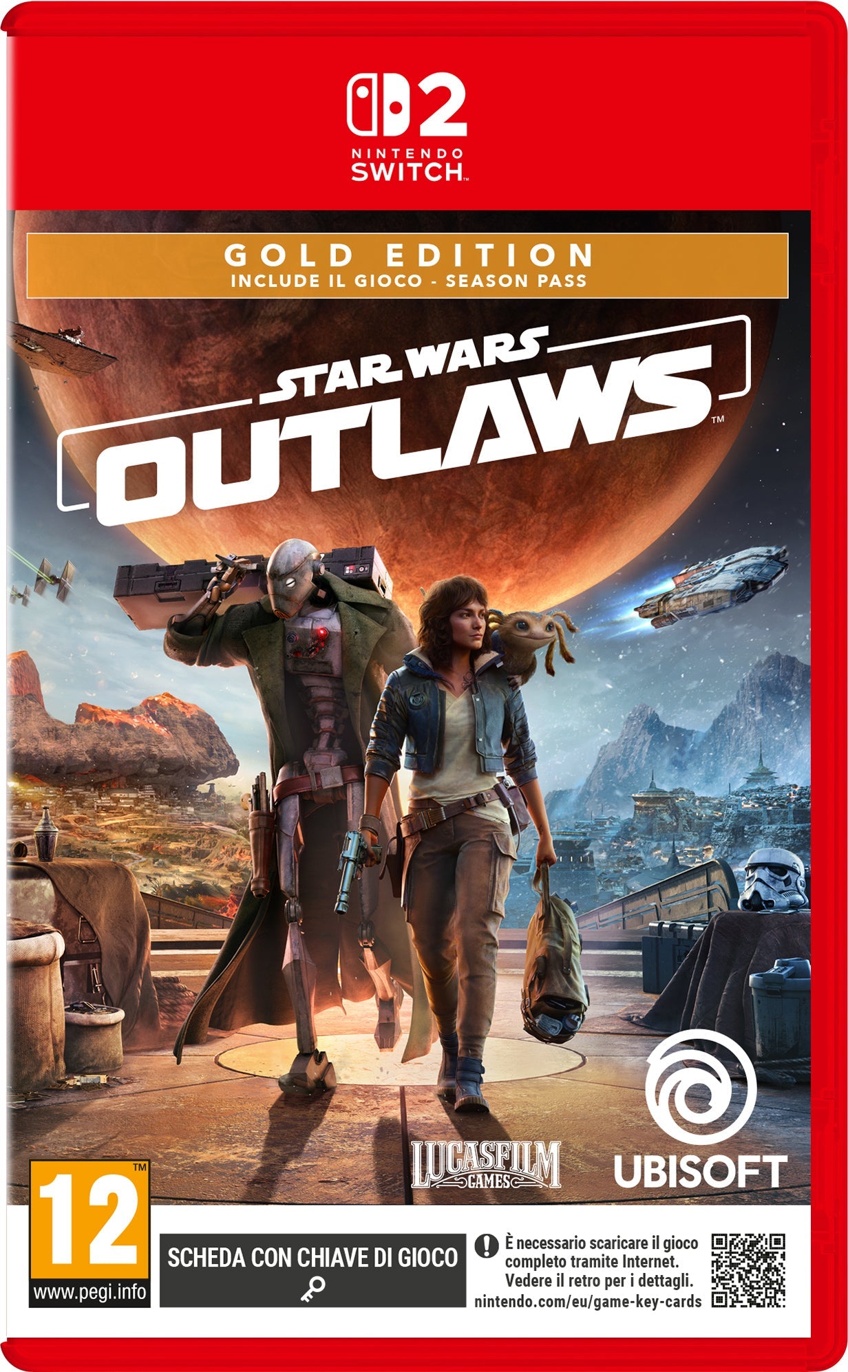 Switch 2 STAR WARS OUTLAWS GOLD EDITION (KEYCARD) - Data di uscita: 04-09-2025 Ubisoft