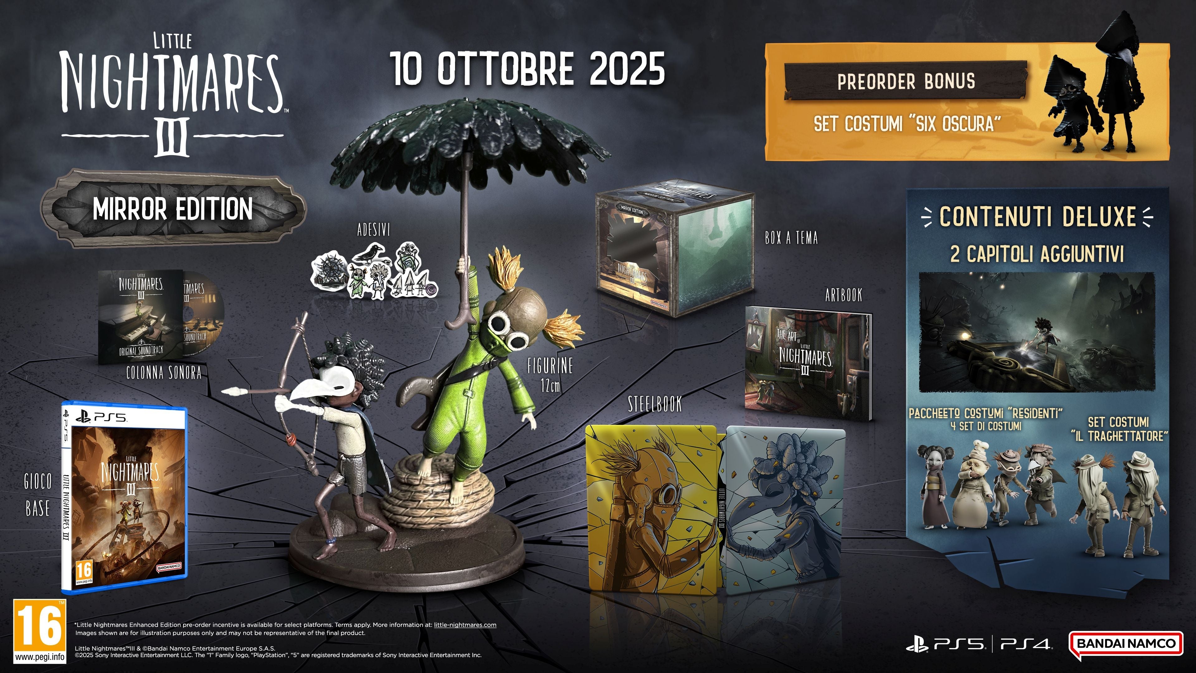PS5 Little Nightmares III Mirror's Edition - Data di uscita: 10-10-2025 Namco Bandai