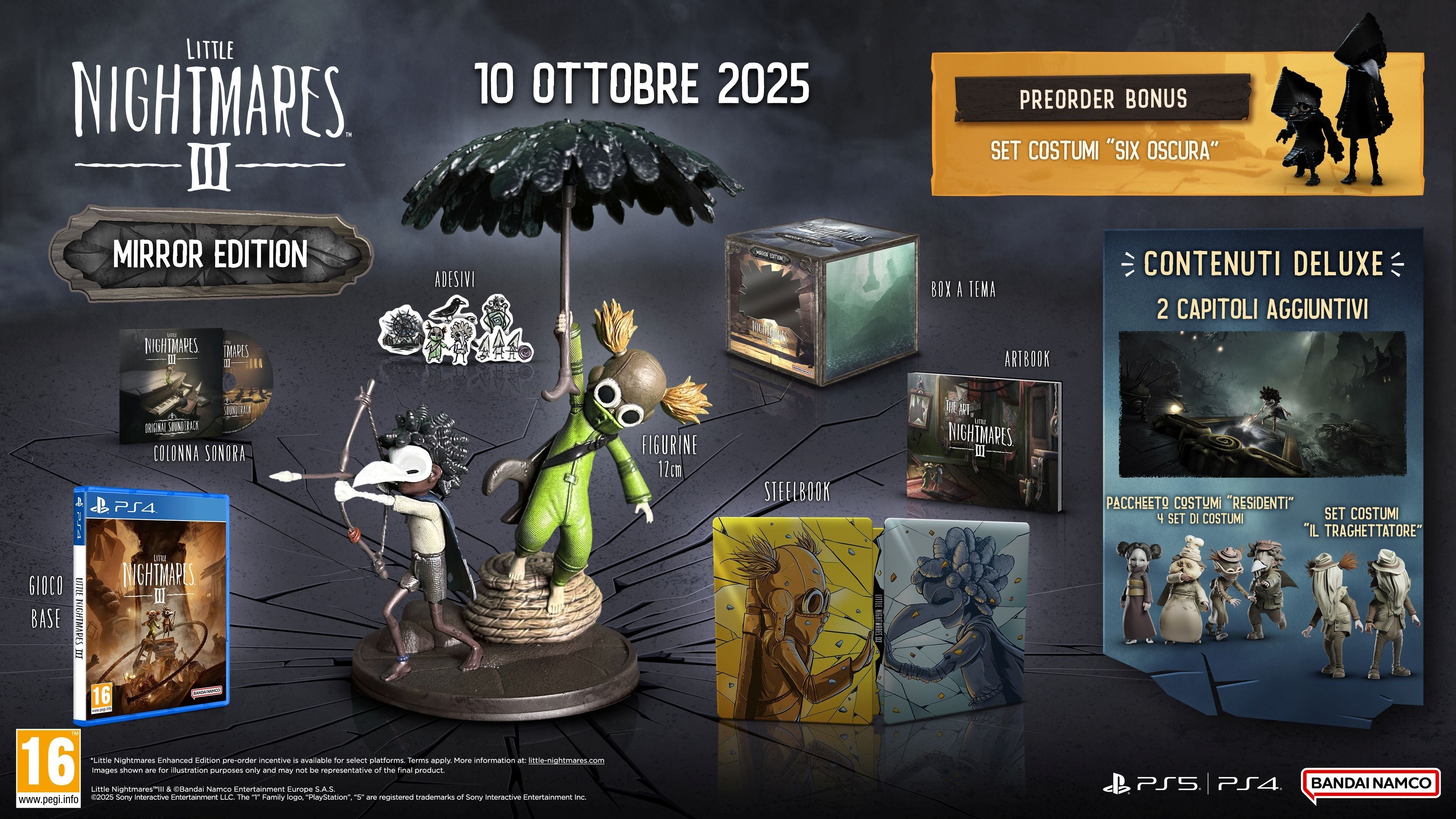 PS4 Little Nightmares III Mirror's Edition - Data di uscita: 10-10-2025 Namco Bandai