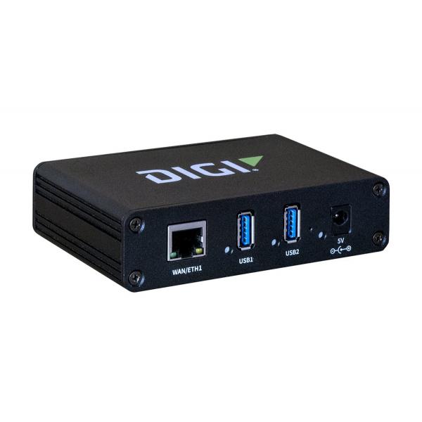 Digi AW02-G300 hub di interfaccia USB 3.0 (3.1 Gen 1) Type-A 1000 Mbit/s Nero - Disponibile in 6-7 giorni lavorativi