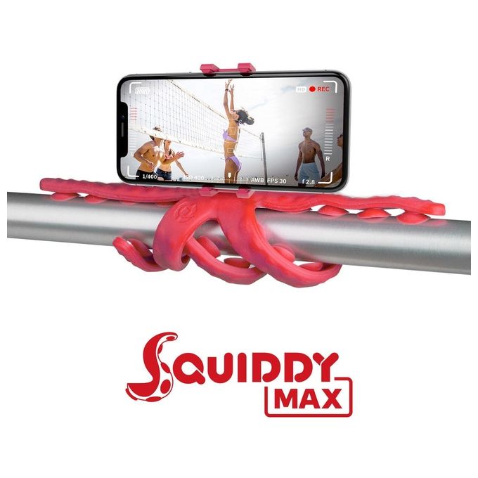 Celly Flexible Maxi Tripod Squiddy Max Supporto Per Smartphone Rosso - Disponibile in 3-4 giorni lavorativi