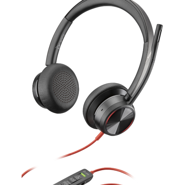 POLY Blackwire 8225 Cuffia Padiglione auricolare Nero - Disponibile in 6-7 giorni lavorativi