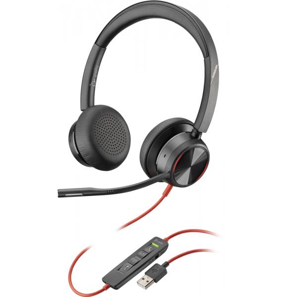 POLY Blackwire 8225 Cuffia Padiglione auricolare Nero - Disponibile in 6-7 giorni lavorativi