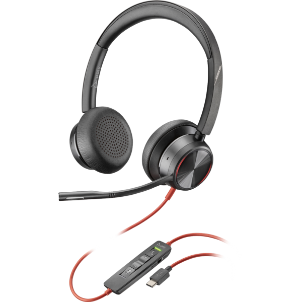 POLY Blackwire 8225 Cuffia Padiglione auricolare Nero - Disponibile in 6-7 giorni lavorativi
