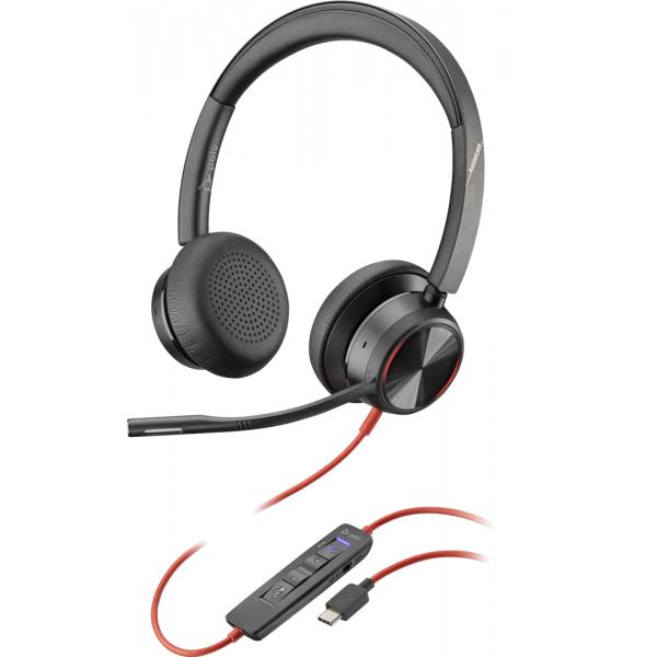 POLY Blackwire 8225 Cuffia Padiglione auricolare Nero - Disponibile in 6-7 giorni lavorativi