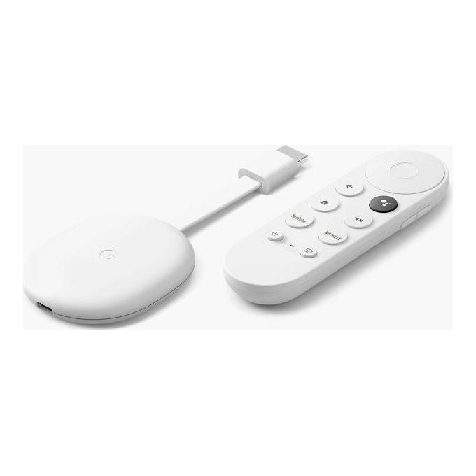 Google ChromeCast con Google Tv 4K Hdr Bianco Ghiaccio - Disponibile in 3-4 giorni lavorativi