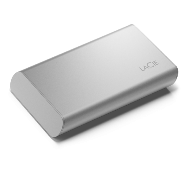 LACIE SSD PORTATILE 1.000GB USB-C V2 VELOCIT FINO A 1.050 MB/S ARGENTO LUNARE - Disponibile in 3-4 giorni lavorativi