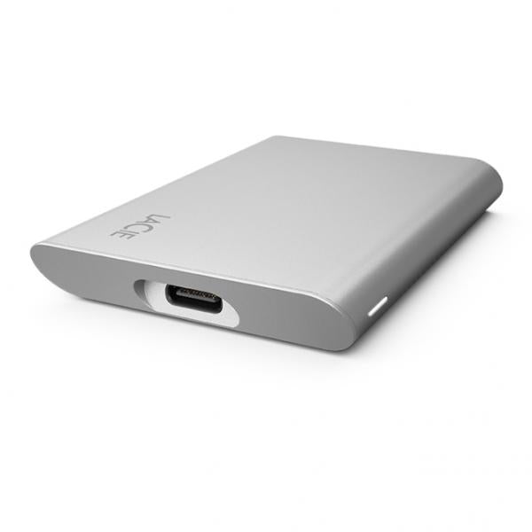 LACIE SSD PORTATILE 1.000GB USB-C V2 VELOCIT FINO A 1.050 MB/S ARGENTO LUNARE - Disponibile in 3-4 giorni lavorativi