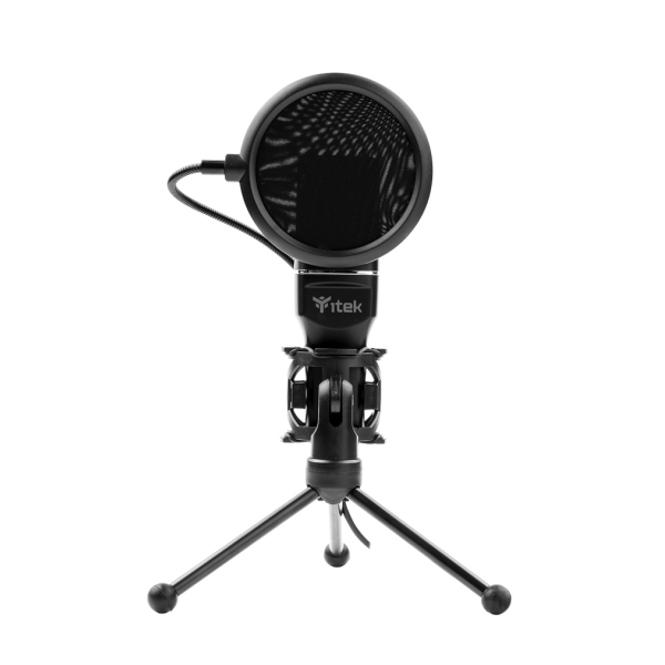 Microfono a Condensatore M100 - USB, treppiede, filtro antipop e spugna, audio professionale - Disponibile in 3-4 giorni lavorativi