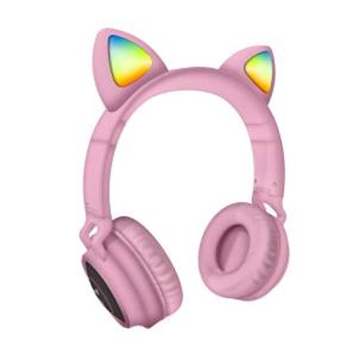 Techmade Cuffie Funny Led BT + Microfono Pink - Disponibile in 2-3 giorni lavorativi