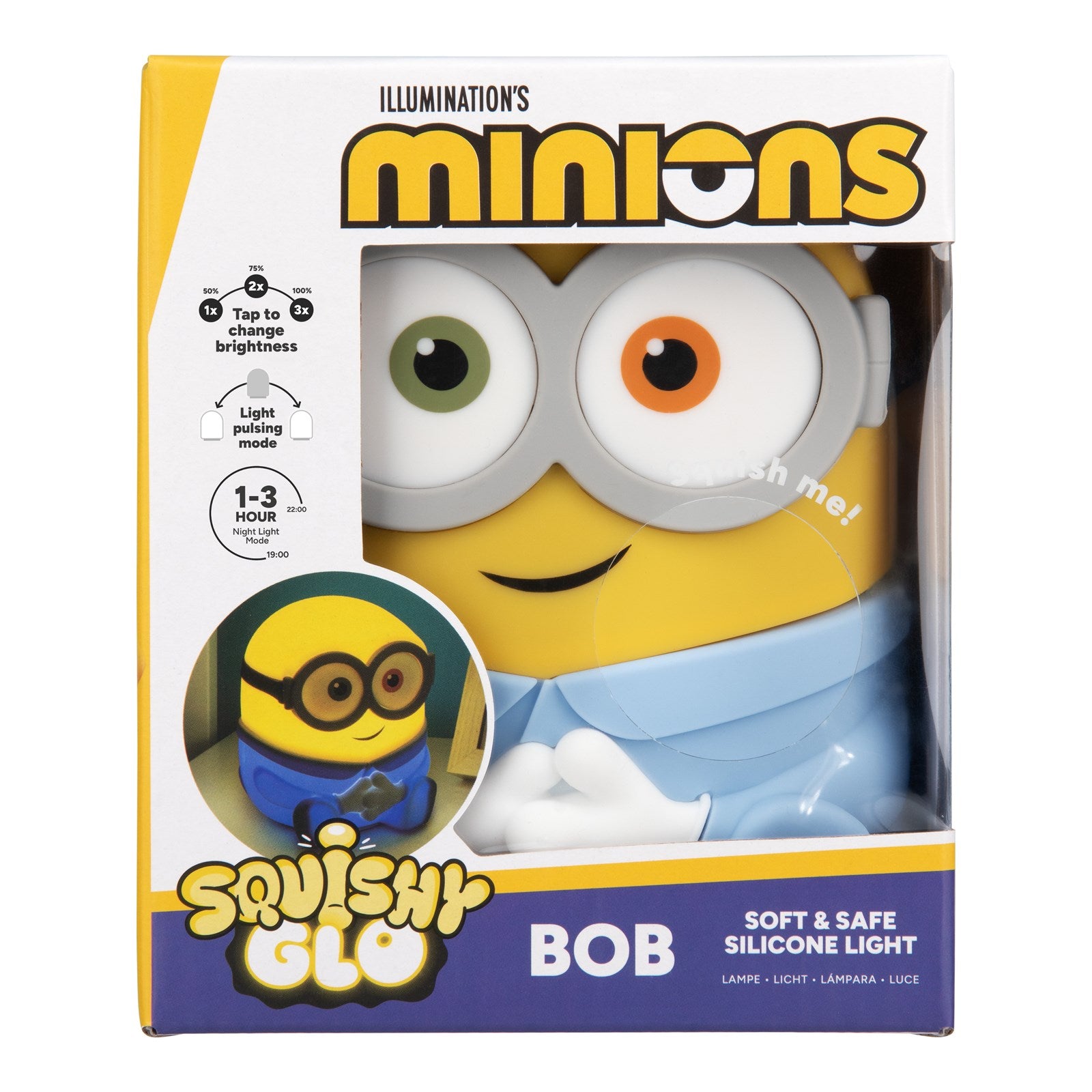 PALADONE - Bob SquishyGlo Silicone Light Rechargeable - Disponibile in 2/3 giorni lavorativi
