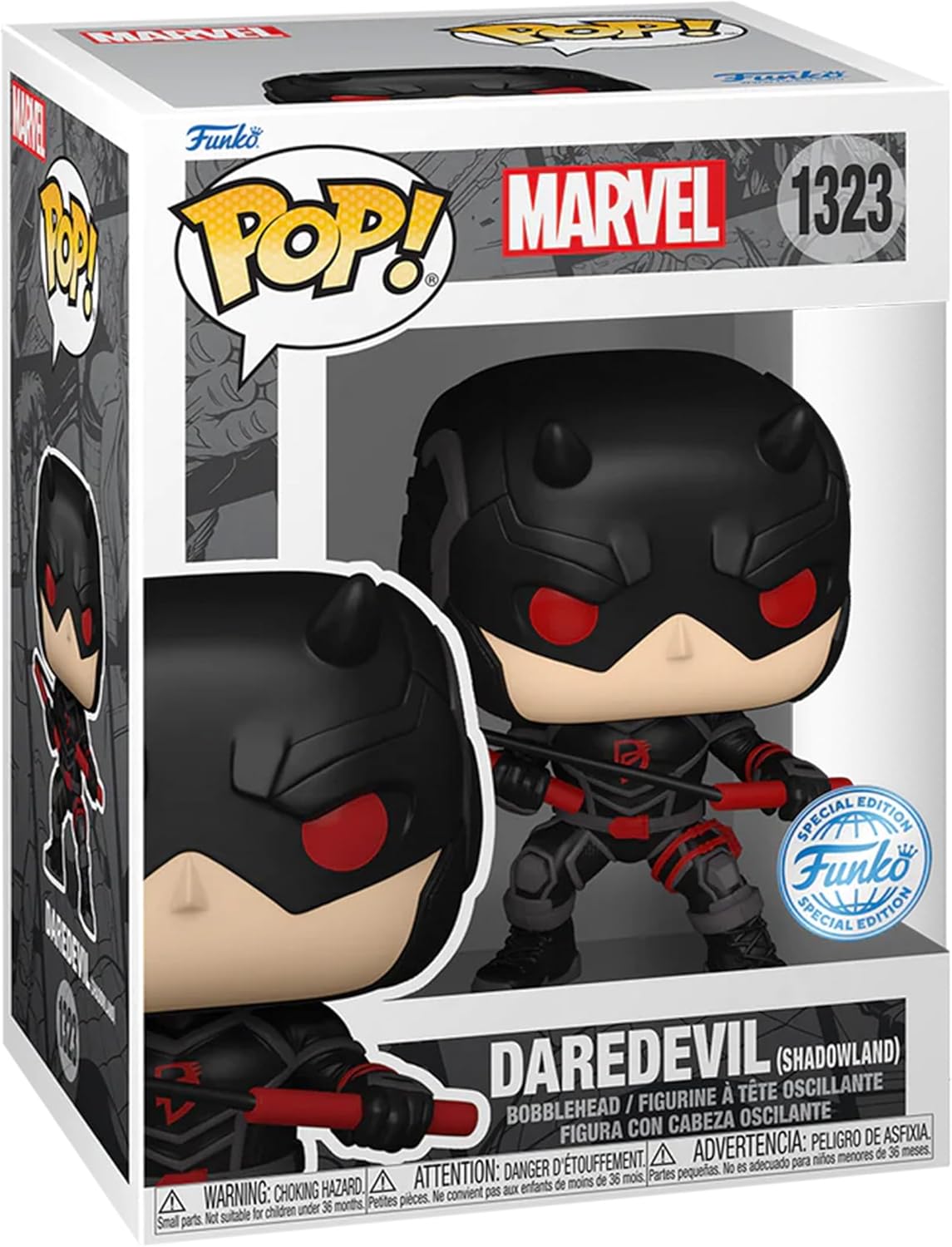 Funko Pop! FUNKO POP Marvel - 1323 Daredevil (Exclusive) 9 cm - Disponibilità immediata
