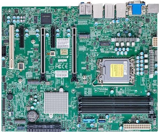 Super Micro SUPERMICRO X13SAE-F - Motherboard - ATX - LGA1700-Sockel - W680 Chipsatz - USB 3,2 Gen 1, USB 3,2 Gen 2, USB-C Gen 2x2 - Gigabit LAN, 2,5 Gigabit LAN - Onboard-Grafik - HD Audio - fr SC732 D4-903B, D4F-903B (MBD-X13SAE-F-B) - Disponibile ...