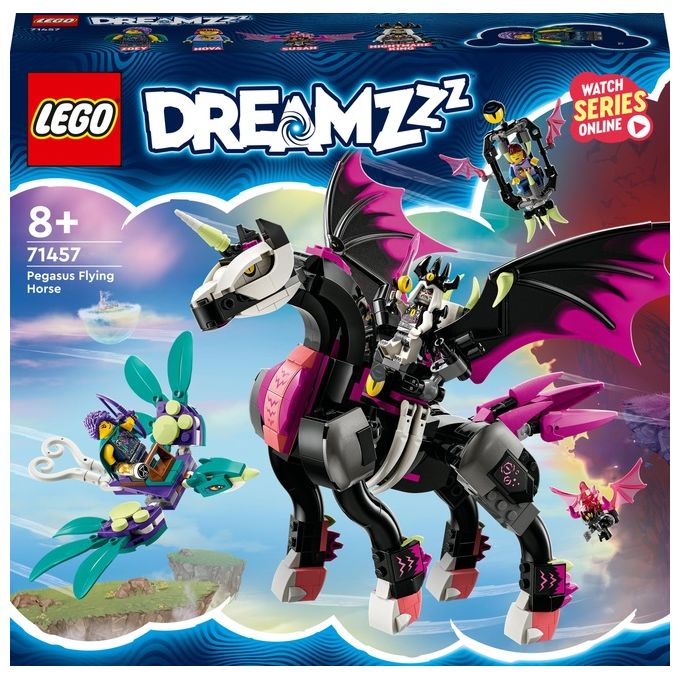 LEGO DREAMZzz 71457 Pegaso, il Cavallo Volante, Animale Giocattolo da Costruire in 2 Modi con Minifigure, Giochi per Bambini - Disponibile in 3-4 giorni lavorativi