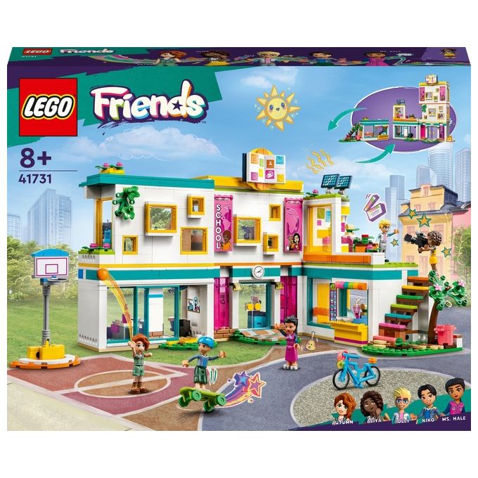 LEGO Friends 41731 La Scuola Internazionale di Heartlake City, Giochi per Bambine e Bambini con 5 Mini Bamboline, Idea Regalo - Disponibile in 3-4 giorni lavorativi