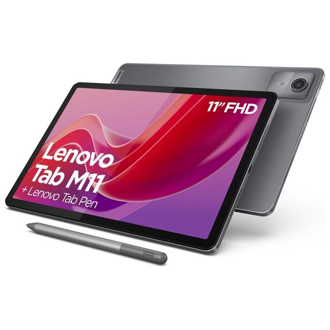 Tablet Nuovo Lenovo Tab M11 10.96'' 4Gb 128Gb WiFi Luna Grey + Pen - Disponibile in 3-4 giorni lavorativi