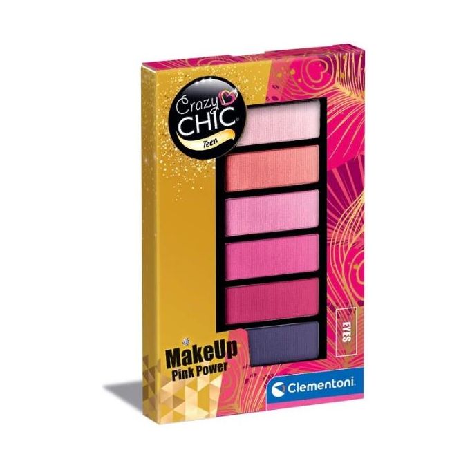 Clementoni Crazy Chic Teen-Eyeshadow Mini Trucchi Pink Power Style - Disponibile in 3-4 giorni lavorativi