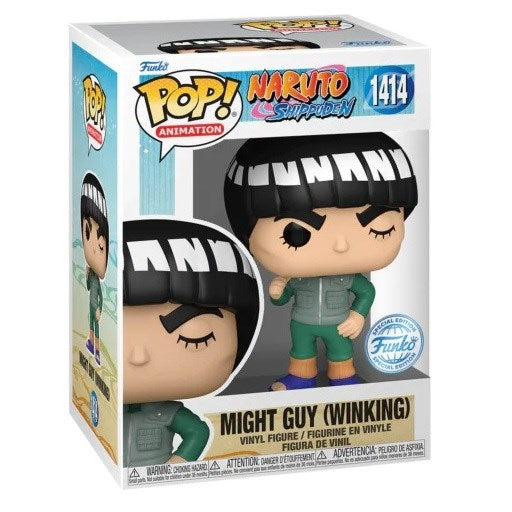 Funko Pop! Naruto Shippuden - 1414 Might Guy (Exclusive) 9Cm - Disponibilità immediata FUNKO