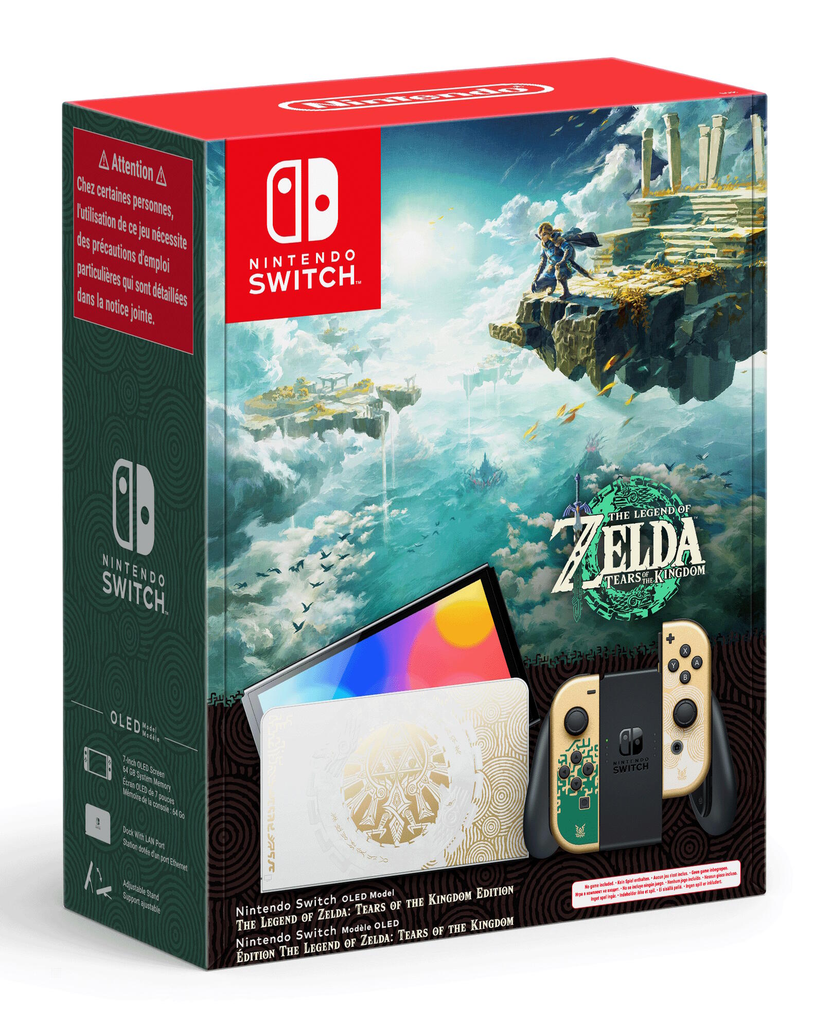 Switch Console (Modello OLED) Edizione Limitata Zelda - Usato garantito (Grado A) Nintendo