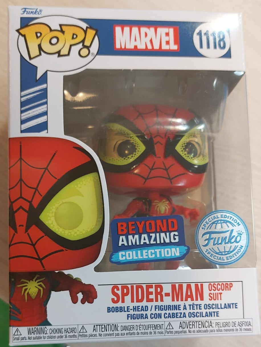 Funko Pop! Marvel: Beyond Amazing - 1118 Spider-Man Oscorp Suit (Special Edition) 9Cm FUNKO