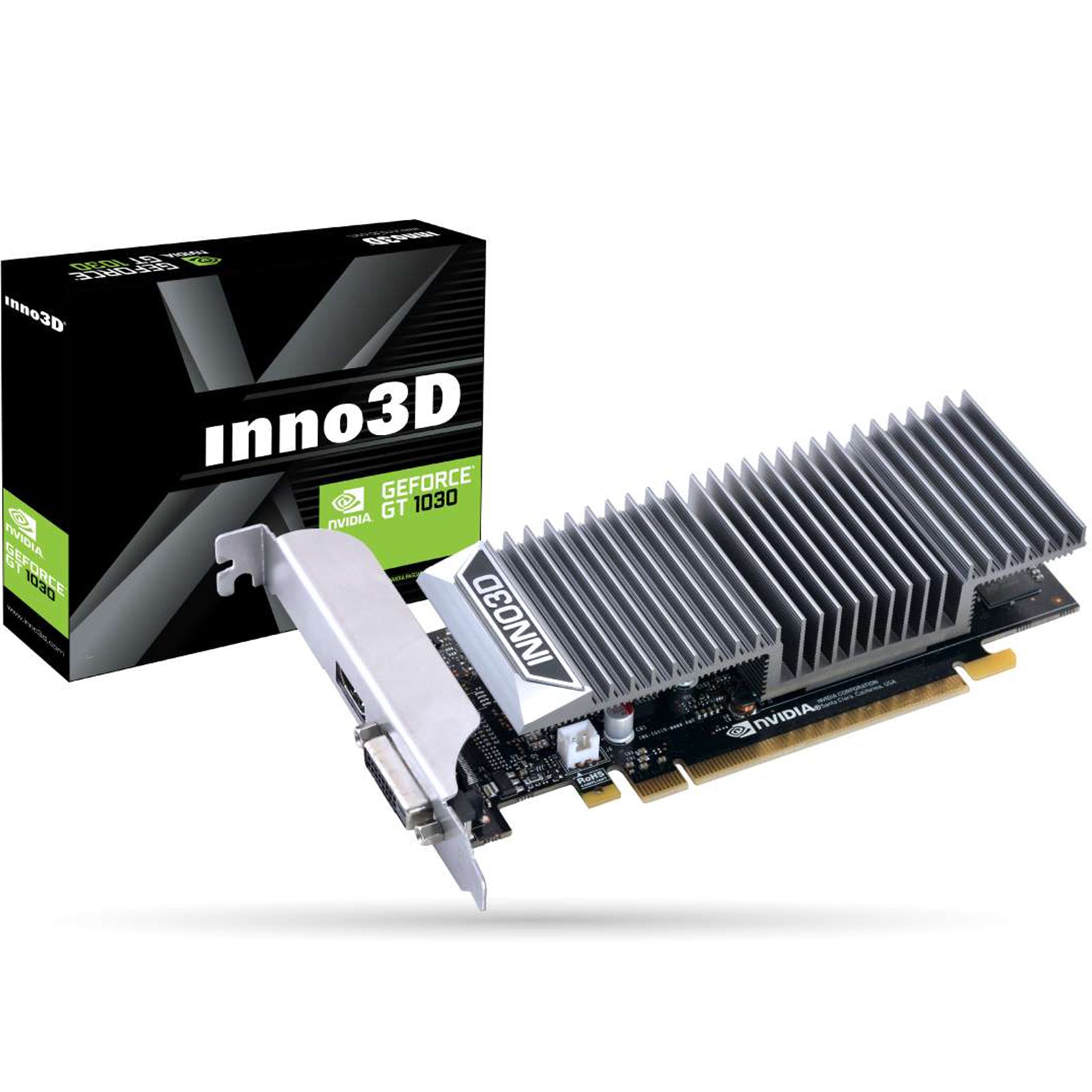 Scheda Video Inno3D Nvidia GeForce GT 1030 2GB GDDR5 0Db - Disponibile in 2-4 giorni lavorativi