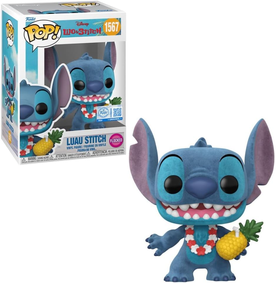 FUNKO POP Disney: Lilo & Stitch - 1567 Luau Stitch (Exclusive) (FL) 9 cm - Disponibilità immediata