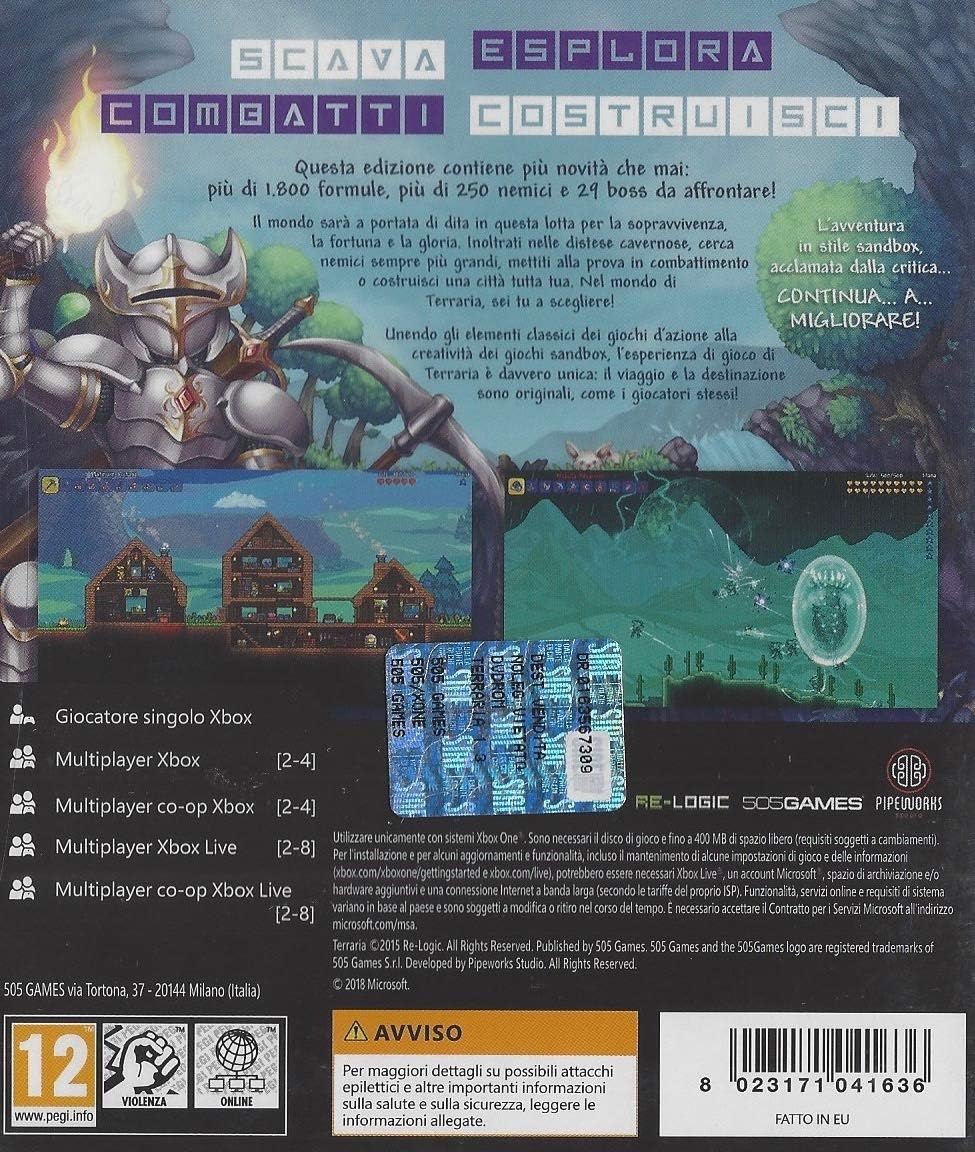 Xbox One Terraria - Usato Garantito Disponibilità immediata