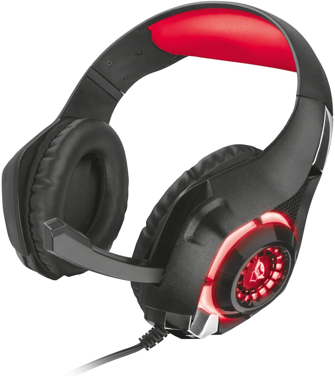 CUFFIE Trust Gaming GXT 313 Cuffie Over-Ear da Gioco con Microfono Regolabile e Lati Illuminati (PC, PS4)