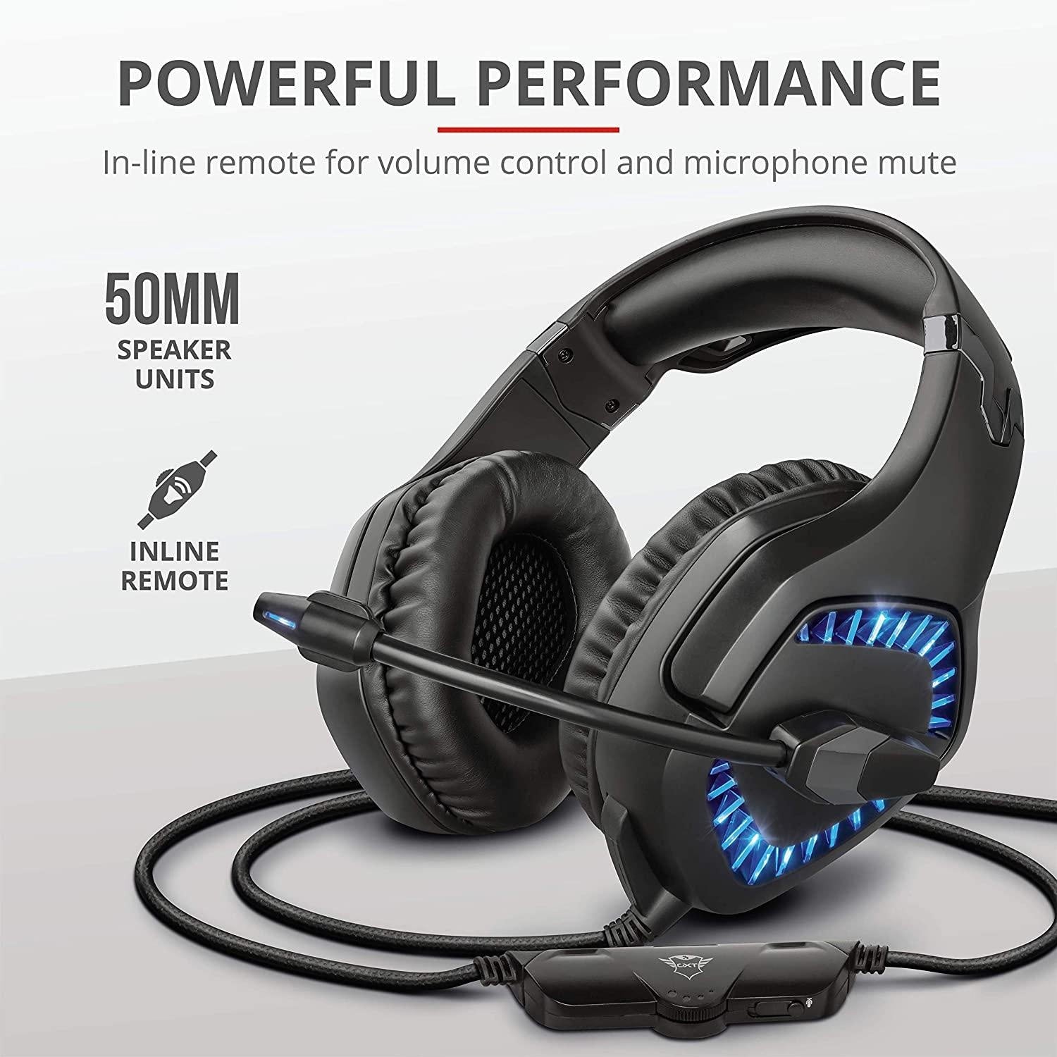 Cuffie Trust GXT 460 Varzz gaming illuminate