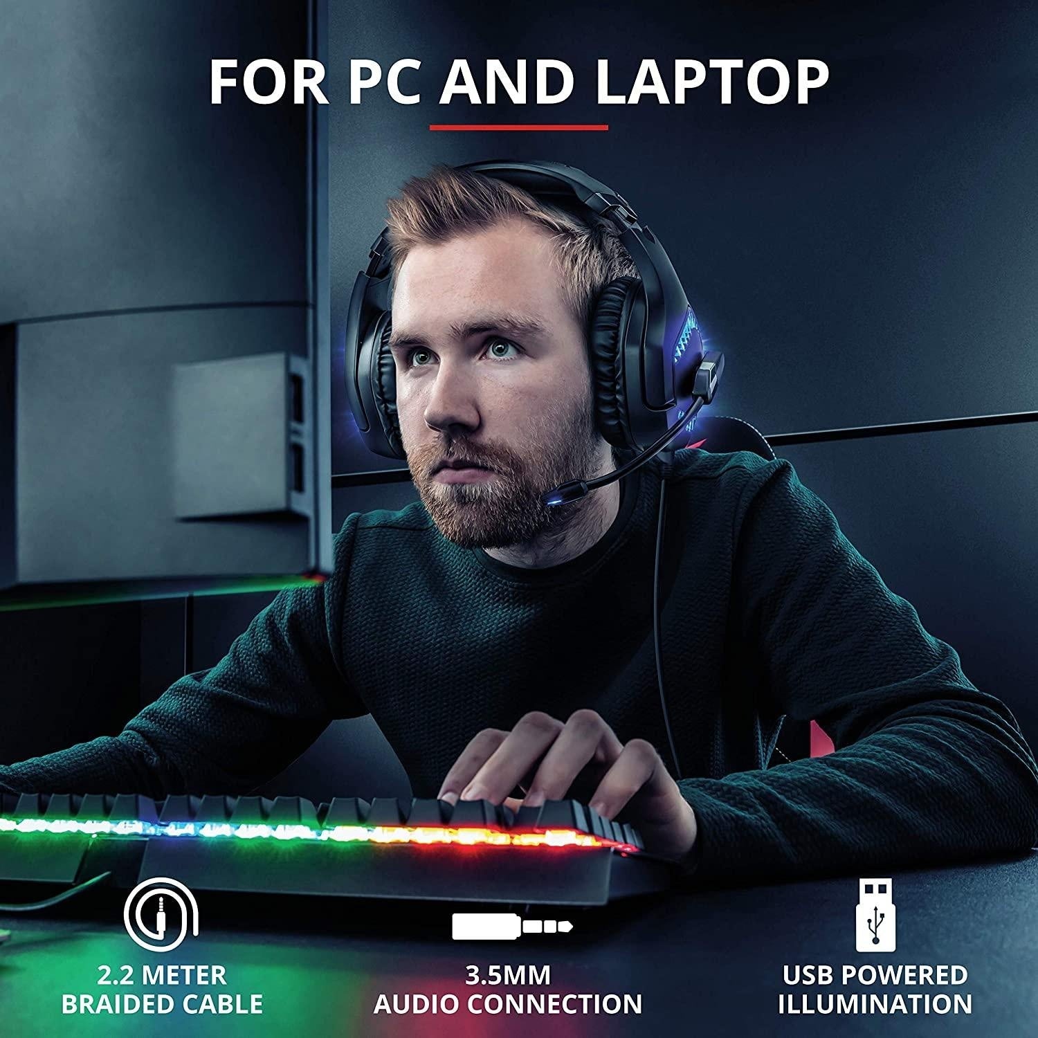 Cuffie Trust GXT 460 Varzz gaming illuminate