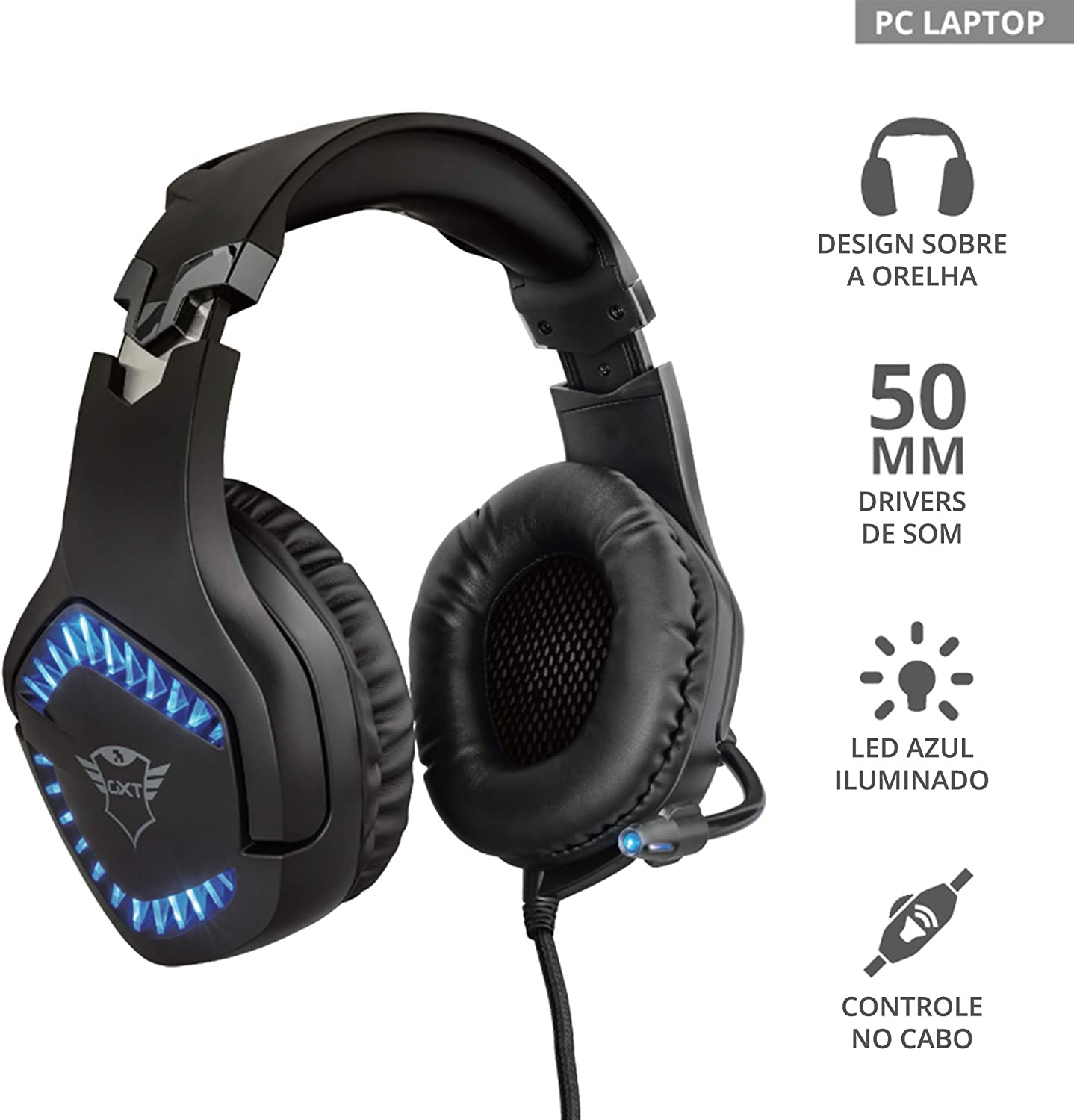 Cuffie Trust GXT 460 Varzz gaming illuminate