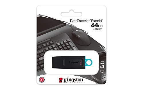 Kingston Pendrive USB 3.2 64GB DTX/64GB Nero/Celeste