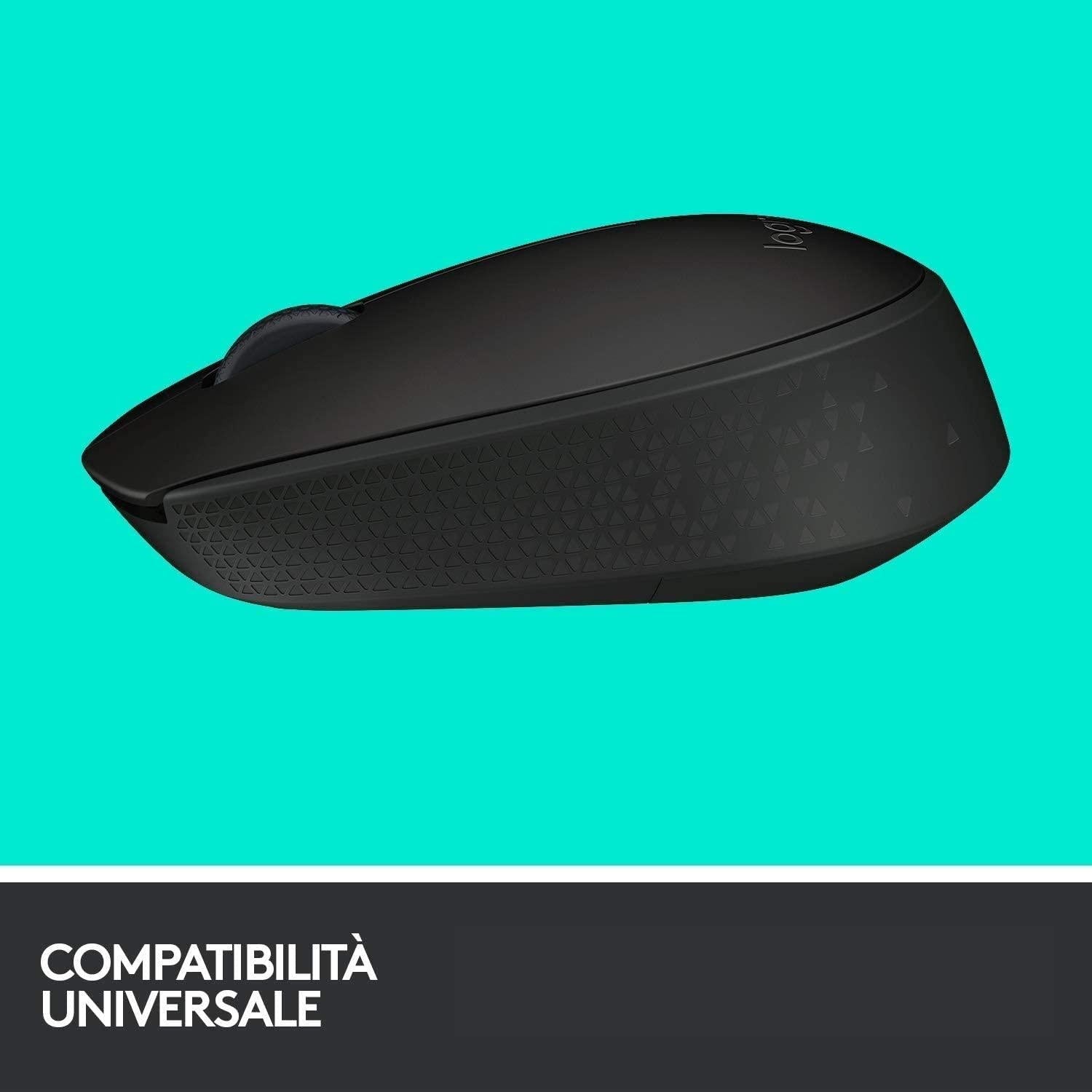 MOUSE WIRELESS M171 BLACK OPTICAL USB
