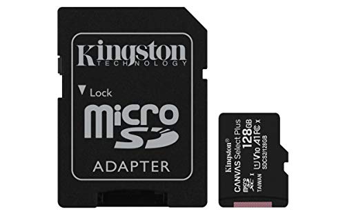 Micro SD Kingston 128GB Classe 10 SDCS2/128GB + Adattatore SD
