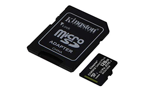 Micro SD Kingston 128GB Classe 10 SDCS2/128GB + Adattatore SD