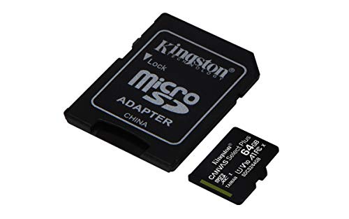 Micro SD Kingston 64GB Classe 10 SDCS2/64GB + Adattatore SD