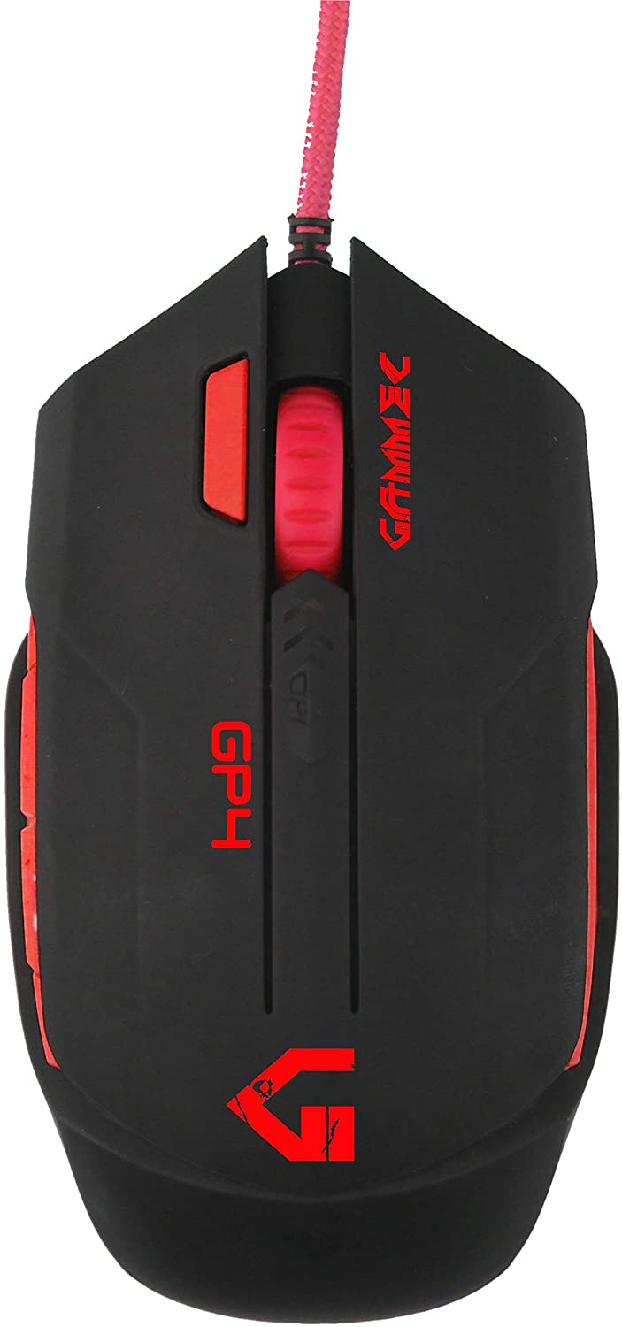 Mouse gaming ottico USB GAMMEC MOGP04B CON 7 TASTI RETROILLUMINATO 3200 DPI PROGRAMMABILE