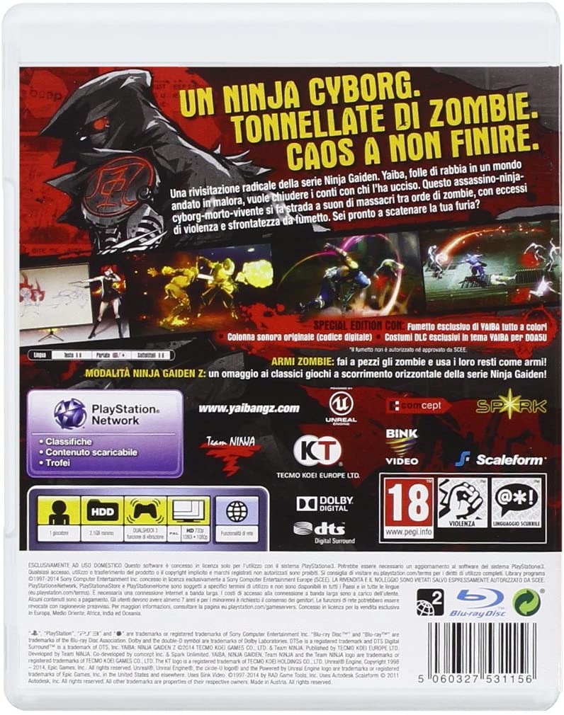 PS3 Yaiba: Ninja Gaiden Z Special Edition EU